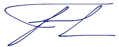 CEO, Francisco Leon handwritten signature